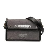 Burberry Vintage Pre-owned Canvas axelremsvskor Gray, Dam