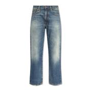 R13 Jeans med en vintageeffekt Blue, Dam