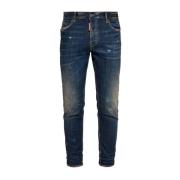 Dsquared2 Snygga herrbyxor för Aw24 Blue, Herr