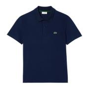 Lacoste Klassisk Polo Tröja Navy Bomull Polyester Blue, Herr