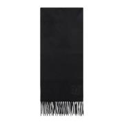 Max Mara Cashmere Dalia Scarf i Svart Black, Dam