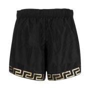Versace Stiliga Bermuda Shorts för Män Black, Herr
