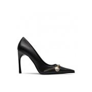 Versace Häls Zip-detalj Pumps Black, Dam