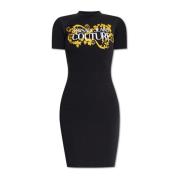 Versace Jeans Couture Klänning med logotyp Black, Dam