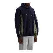 Sacai Lager Sweatshirt-Stil Bomberjacka Blue, Herr