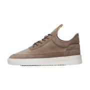 Filling Pieces Låg Topp Mocka Jord Brown, Herr