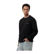 Filling Pieces Sweatshirt Alfabet Svart Black, Herr