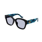 Gucci Oversize Acetatsolglasögon Multicolor, Dam