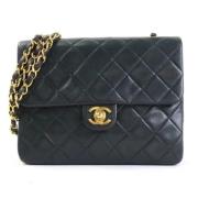 Chanel Vintage Pre-owned Laeder axelremsvskor Black, Dam