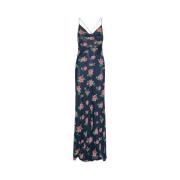 Rotate Birger Christensen Chiffon Maxi Slip Klänning - Shining Rose / ...