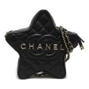 Chanel Vintage Pre-owned Laeder axelremsvskor Black, Dam