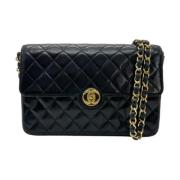 Chanel Vintage Pre-owned Laeder axelremsvskor Black, Dam