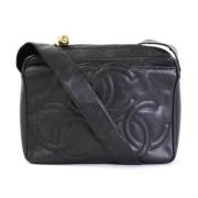 Chanel Vintage Pre-owned Laeder axelremsvskor Black, Dam