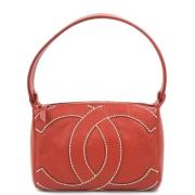 Chanel Vintage Pre-owned Laeder axelremsvskor Red, Dam