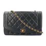 Chanel Vintage Pre-owned Laeder axelremsvskor Black, Dam