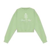 Sporty & Rich Kort sweatshirt Green, Dam