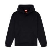 Diesel Bleach Felpa Hoodie Black, Herr