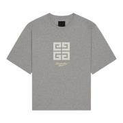 Givenchy Grå Bomull Crew Neck T-shirt Gray, Herr