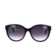 Gucci Ikoniska cat-eye solglasögon med GG-logotyp Black, Dam