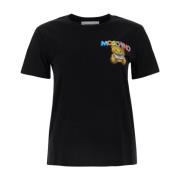 Moschino Casual Bomull T-shirt Black, Dam