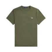 Fred Perry Casual Bomull T-shirt Green, Herr