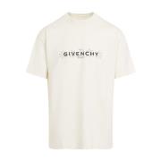 Givenchy Ivory Short Sleeves T-Shirt Beige, Herr