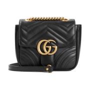 Gucci Marmont Axelväska Svart Black, Dam