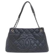 Chanel Vintage Pre-owned Tyg chanel-vskor Black, Dam