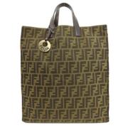 Fendi Vintage Pre-owned Canvas totevskor Brown, Dam