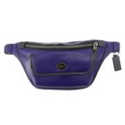 Coach Pre-owned Pre-owned Tyg crossbodyvskor Blue, Dam