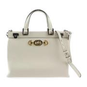 Gucci Vintage Pre-owned Tyg gucci-vskor White, Dam