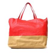 Celine Vintage Pre-owned Tyg axelremsvskor Red, Dam