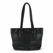 Chanel Vintage Pre-owned Tyg chanel-vskor Black, Dam