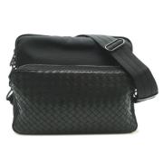 Bottega Veneta Vintage Pre-owned Laeder axelremsvskor Black, Herr