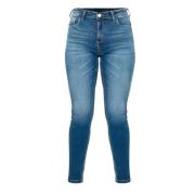 Kocca Högmidjade Skinny Jeans Blå Blue, Dam