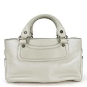 Celine Vintage Pre-owned Laeder handvskor White, Dam