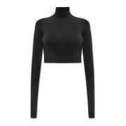 Balenciaga Turtleneck Top Black, Dam