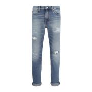 Calvin Klein Blå Denim Jeans Premium Italiensk Stil Blue, Herr