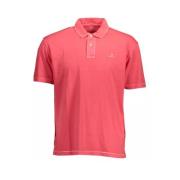 Gant Broderad Rosa Polo Tröja Pink, Herr