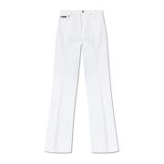 Dolce & Gabbana Jeans med utsvängda ben White, Dam