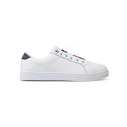 Tommy Jeans Vita Sneakers Enkla att bära Läder White, Dam
