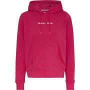 Tommy Jeans Fuchsia Sweater Regular Fit Klassisk Längd Pink, Dam