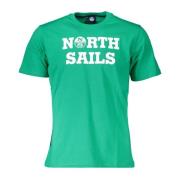 North Sails Smaragd Charm Tryckt Kortärmad T-shirt Green, Herr