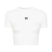 Palm Angels Vita T-shirts och Polos White, Dam
