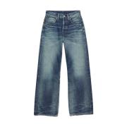 Acne Studios Marinblå Straight Leg Jeans Blue, Herr