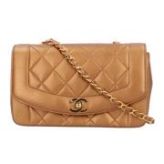 Chanel Vintage Pre-owned Tyg chanel-vskor Brown, Dam