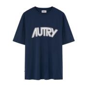 Autry T-Shirts Blue, Herr