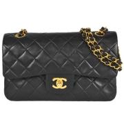 Chanel Vintage Pre-owned Tyg chanel-vskor Black, Dam