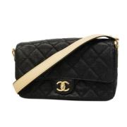 Chanel Vintage Pre-owned Tyg chanel-vskor Black, Dam