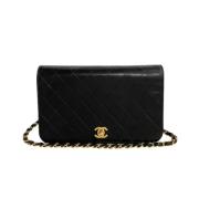 Chanel Vintage Pre-owned Tyg chanel-vskor Black, Dam